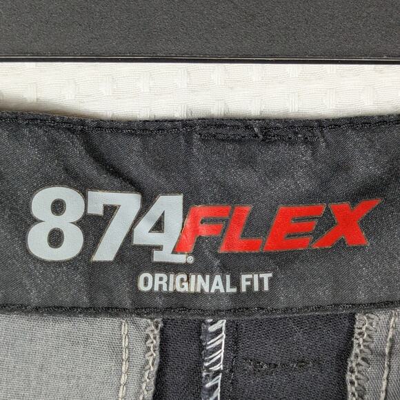Dickies 874 Flex Original Fit Pants 31x32 Mens Black Workwear Chino Straight - Picture 3 of 3